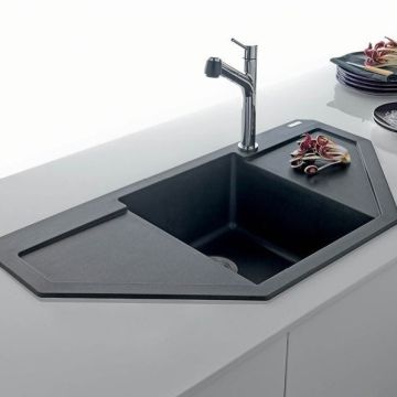 Tiskiallas Franke Maris MRG 612-E onyx kiertonupilla