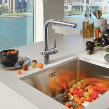 Keittiöhana Franke Atlas Neo Sensor ruostumatonta terästä