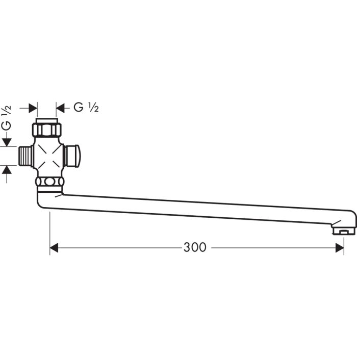 Hansgrohe 300mm nokka