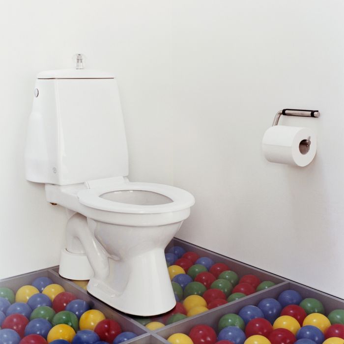 Lasten wc-istuin Gustavsberg Nordic 305 huuhtelu