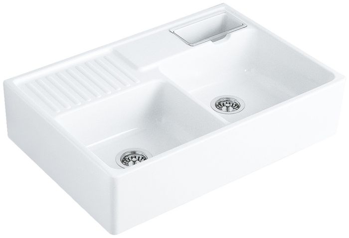 Villeroy & Boch Kaksikulhoinen pesuallas Kaksikulhoinen pesuallas Valkoinen Alpin CeramicPlus 632392R1