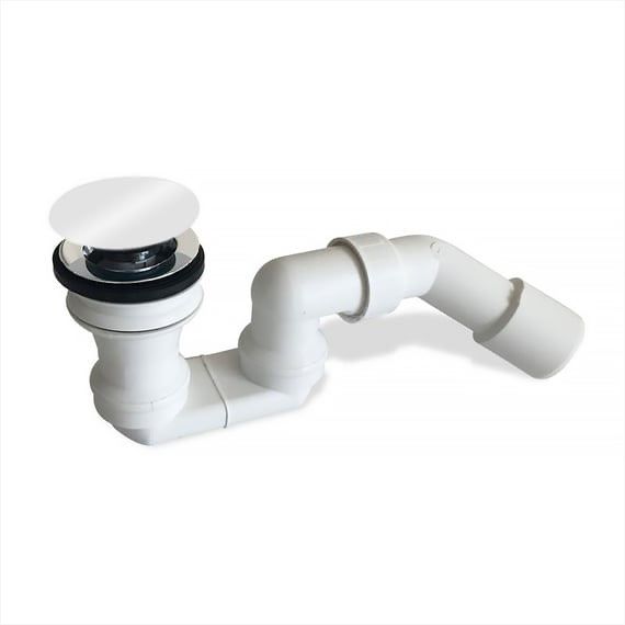 Villeroy & Boch -tarvikkeet Push-to-Open-venttiili ilman ylivuototoimintoa, 145 x 275 x 114 mm, valkoinen Alpin U90952001