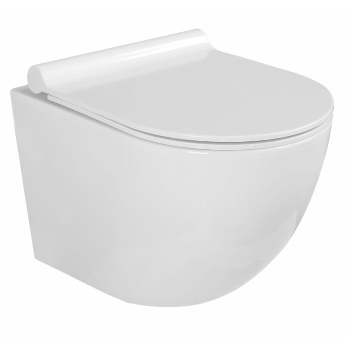 Seinä-wc Kielle Gaia Compact + SoftClose suihkuallas valkoinen