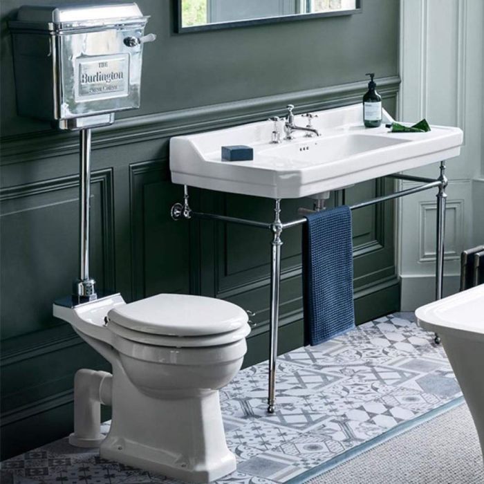 Retro wc-istuin Burlington Standard kromi Medium