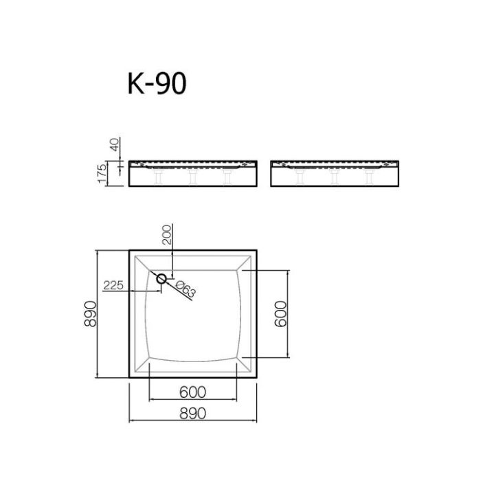 Suihkuallas Vispool K-90