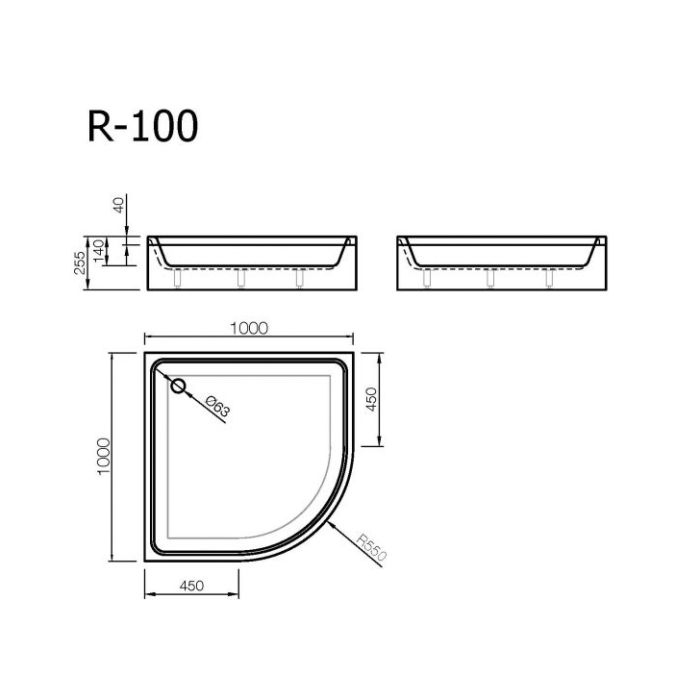 Suihkuallas Vispool R-100