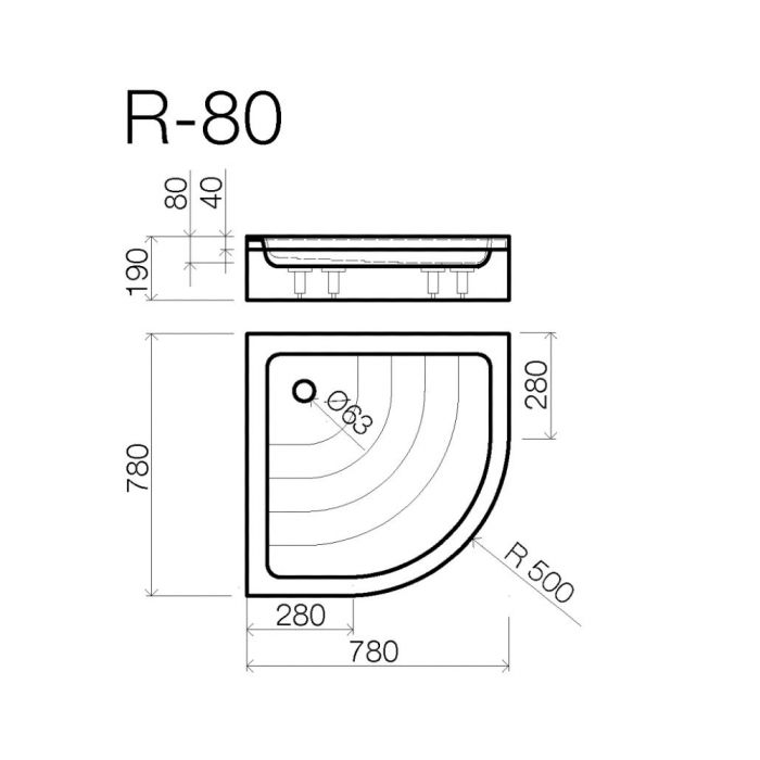 Suihkuallas Vispool R-80