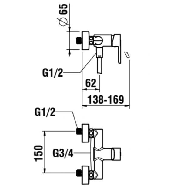 Dushisegisti Laufen LUA E 3315F1