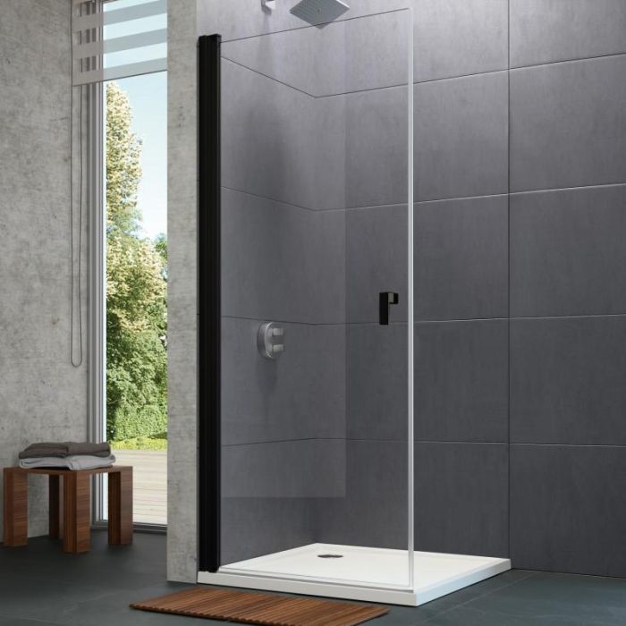 Suihkuovi Hüppe Design Pure black 900