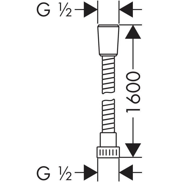 Dušivoolik Hansgrohe Metaflex 160 cm