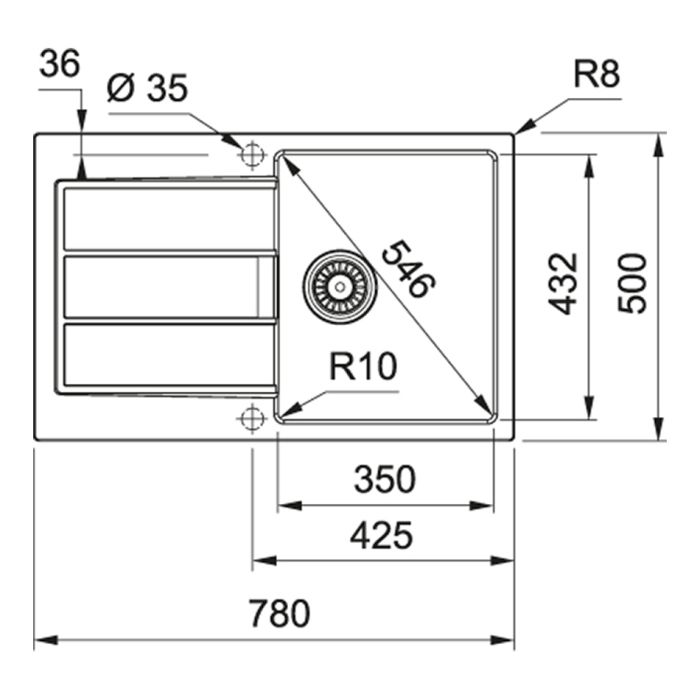Tiskiallas Franke Sirius 2.0 S2D 611-78 hiilimanuaali