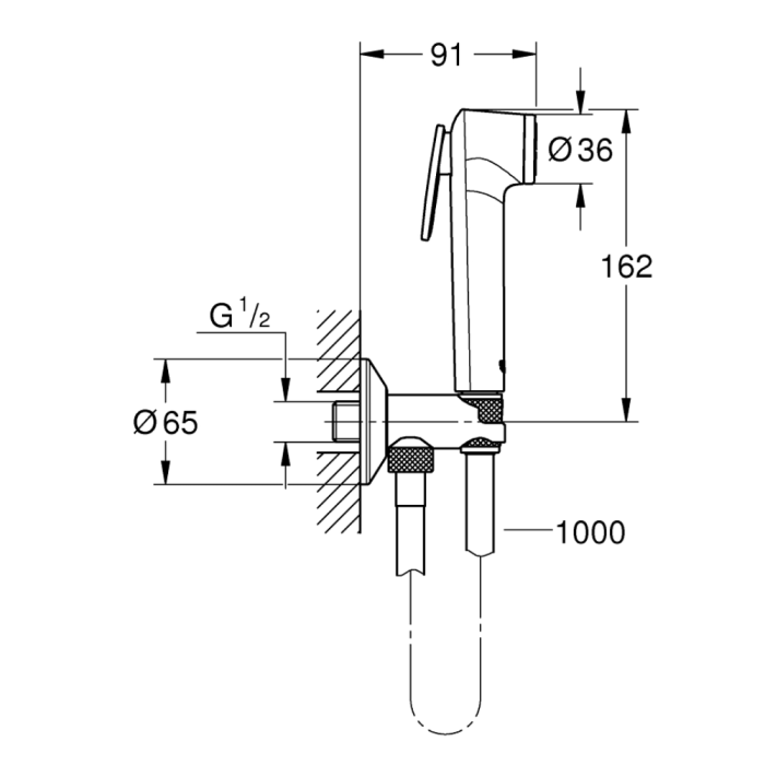 Bideesuihku Grohe Tempesta-F Trigger Spray 30