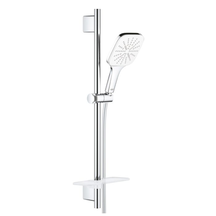 Käsisuihkusarja Grohe Rainshower SmartActive 130 Cube Moon White