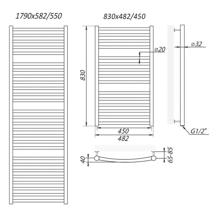 Pyyheteline Mario Phoenix 482 x 105 x 830 - Outlet-tarjous