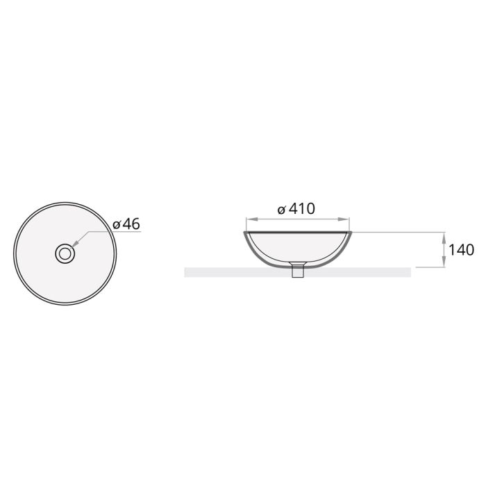 Vannitoavalamu PAA Round On Graphite