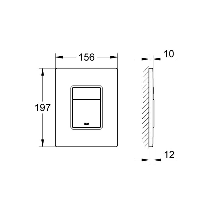 Painike Grohe Even 38966 mattamusta