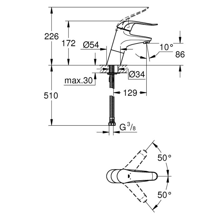 Grohe Euroeco Special pesuallashana