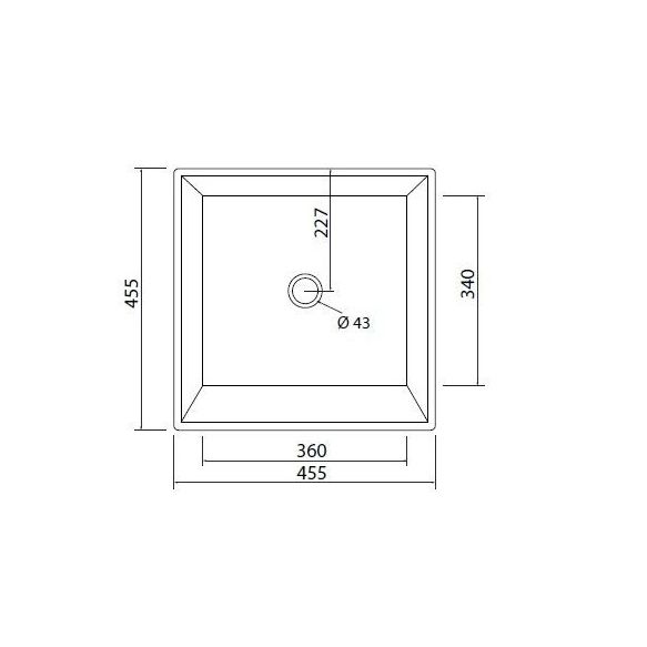 Vannitoavalamu Vispool Quadro 45