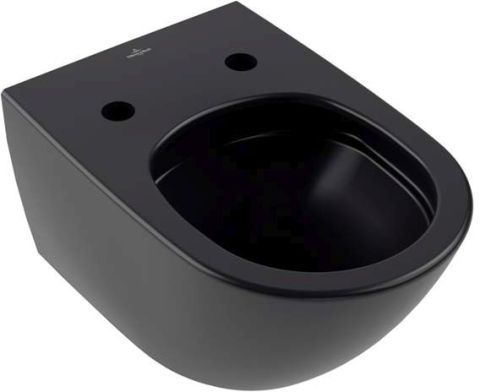 Villeroy & Boch Antao Washdown wc, reunaton, seinäasennus, TwistFlushilla, Pure Black CeramicPlus 4674T0R7